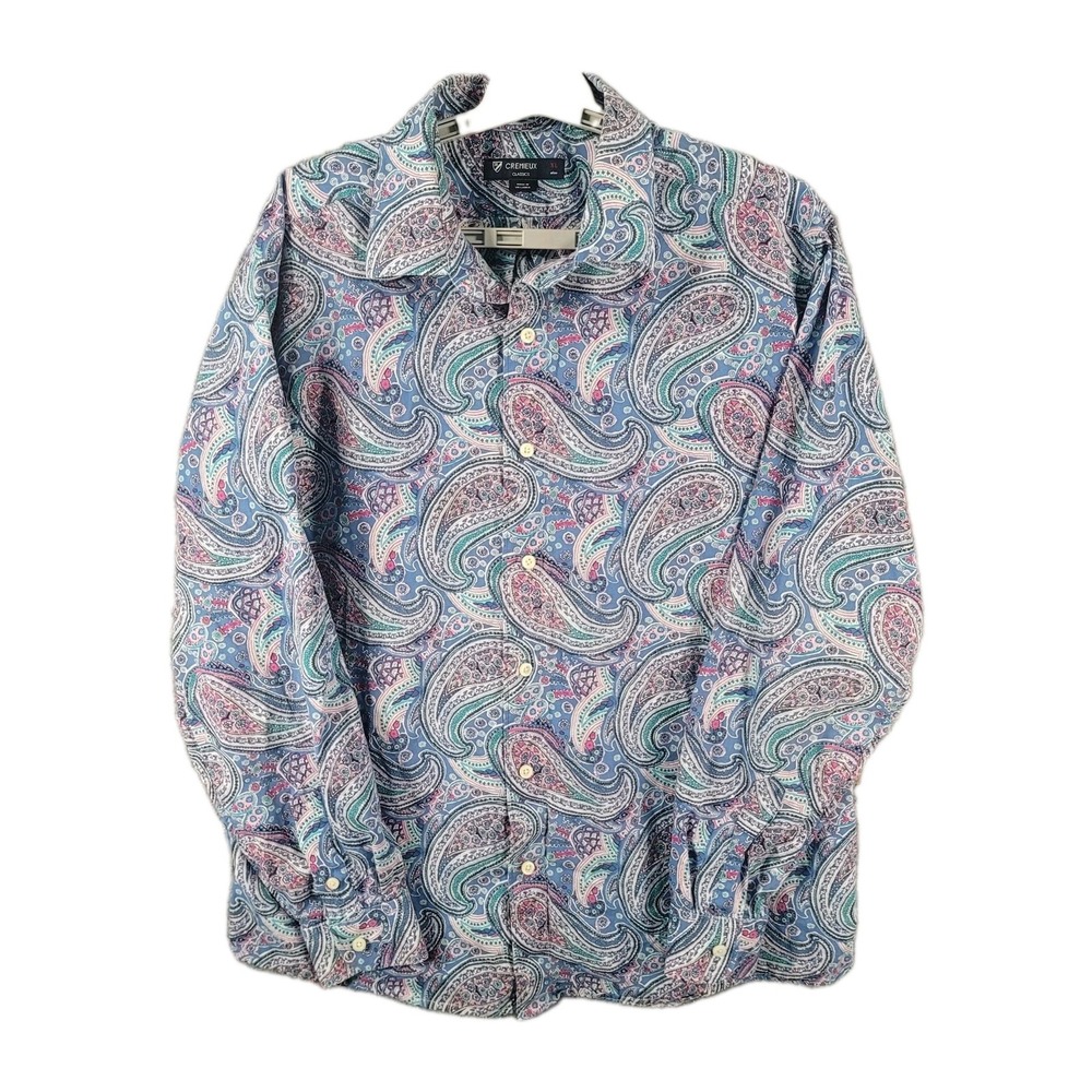 Cremieux Classics Long Sleeve Paisley Shirt Mens XL Button Up Shirt Multicolor